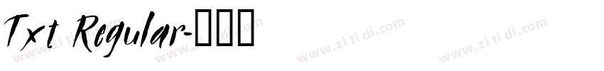 Txt Regular字体转换